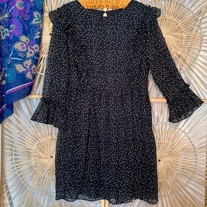 NWT polka dot ruffle dress